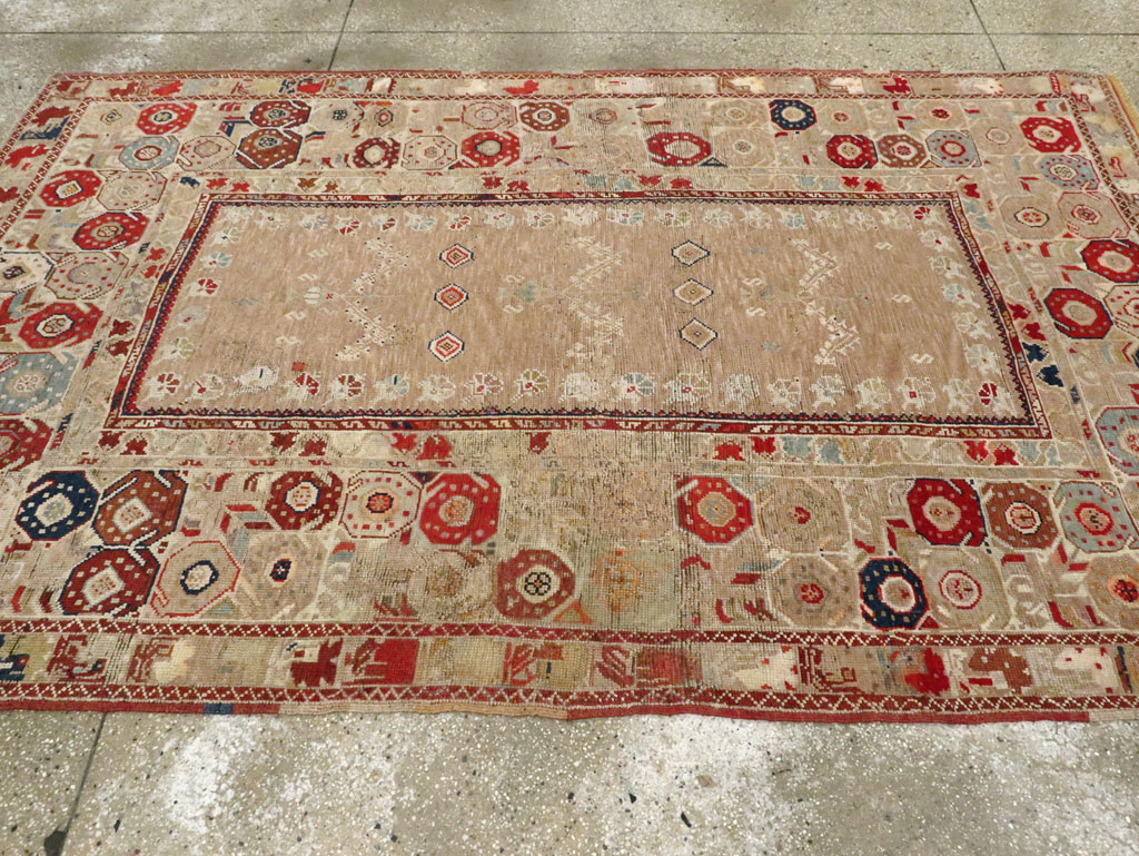 Antique Persian Kurdish Rug, No.26530 - Staging