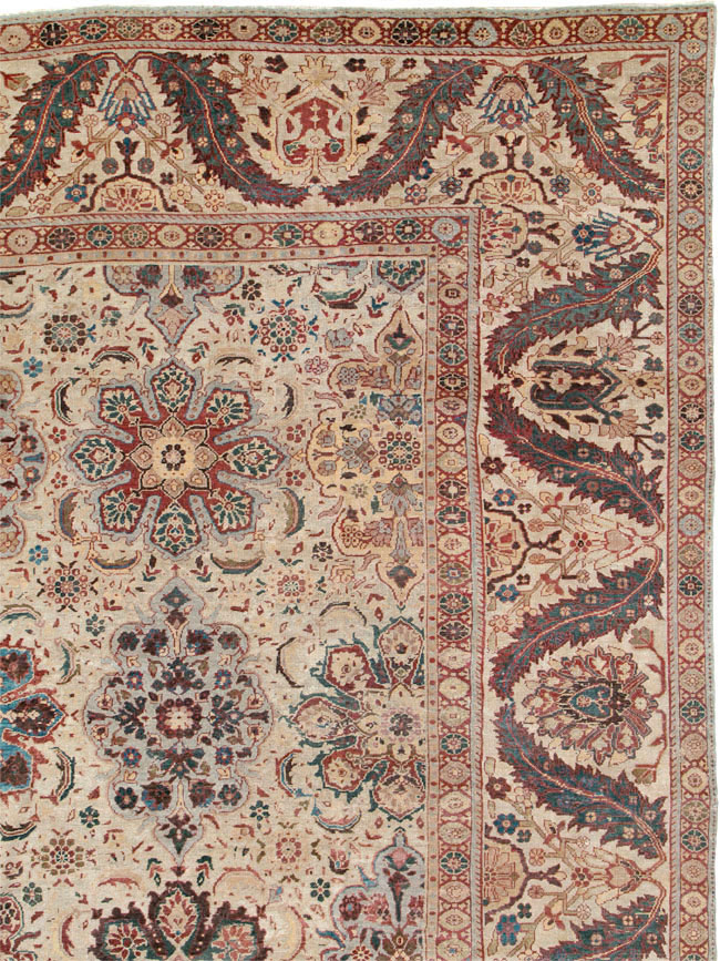 Antique Persian Sultanabad Carpet, No.26536 - Staging