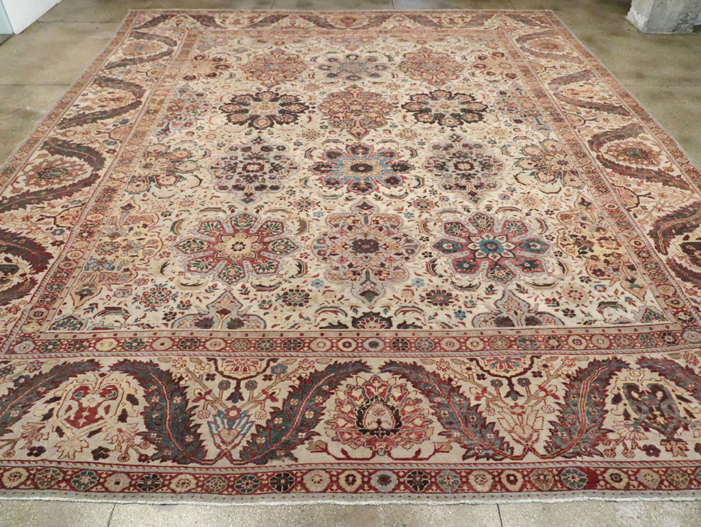Antique Persian Sultanabad Carpet, No.26536 - Staging