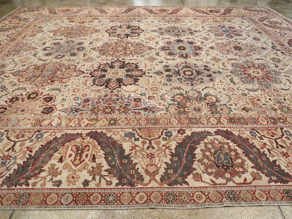 Antique Persian Sultanabad Carpet, No.26536 - Staging