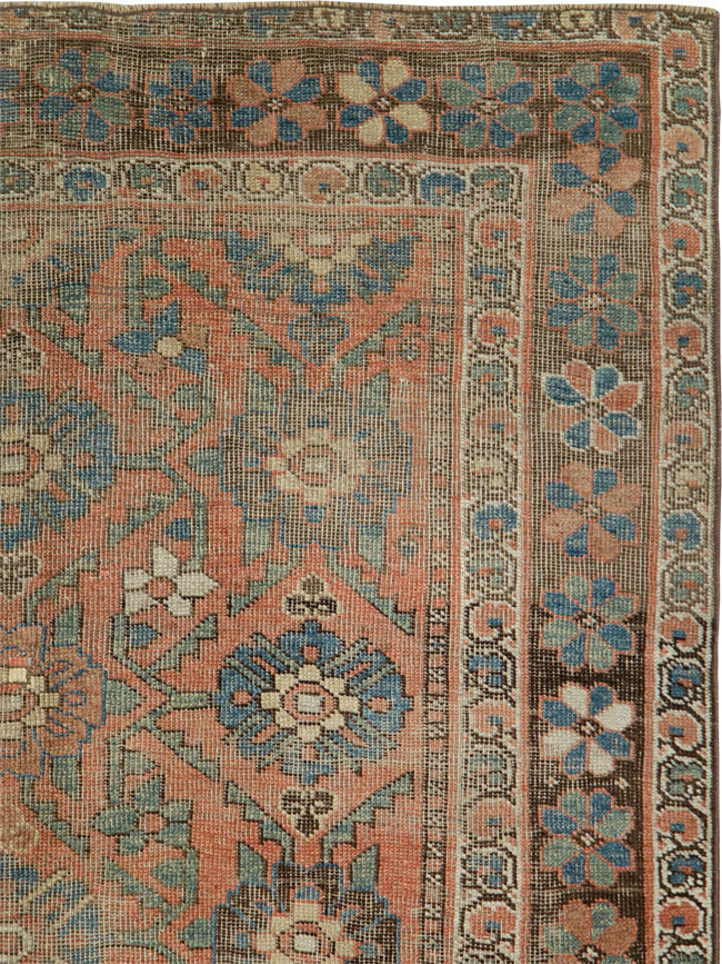 Antique Persian Kurdish Bidjar Rug, No.26537 - Staging