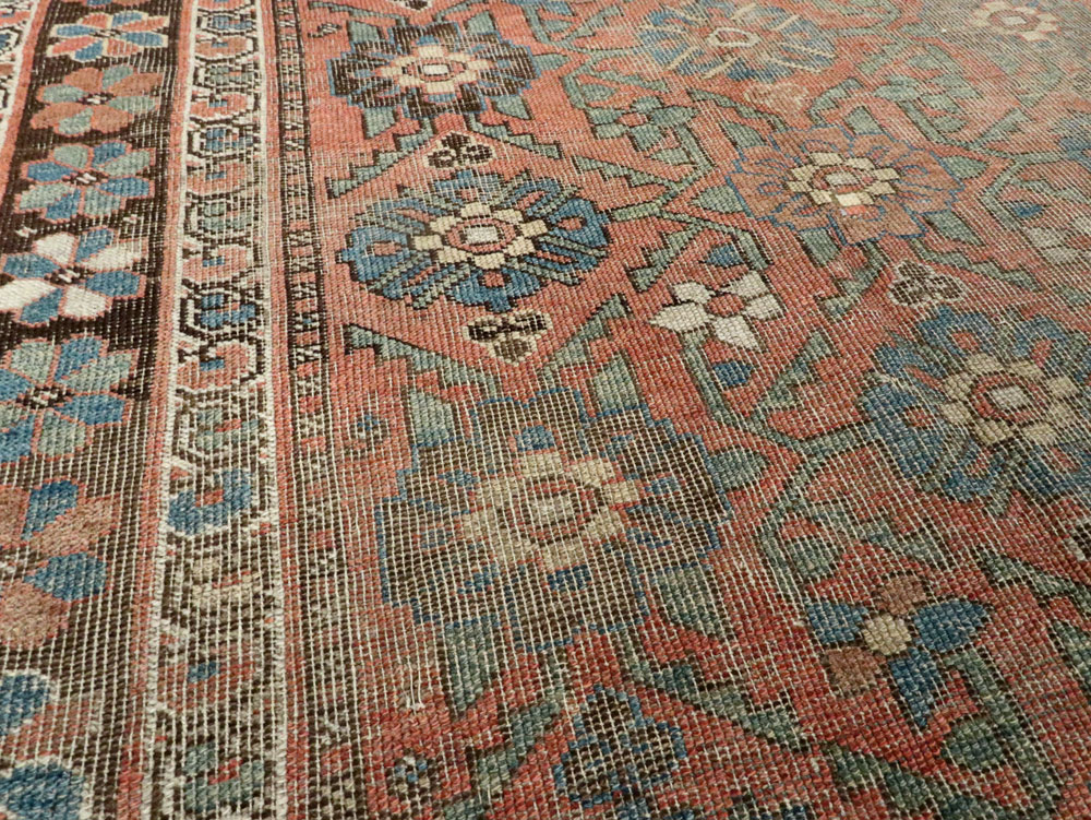 Antique Persian Kurdish Bidjar Rug, No.26537 - Staging