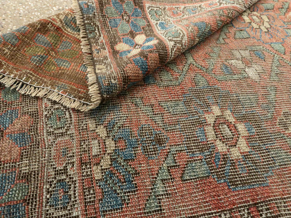 Antique Persian Kurdish Bidjar Rug, No.26537 - Staging