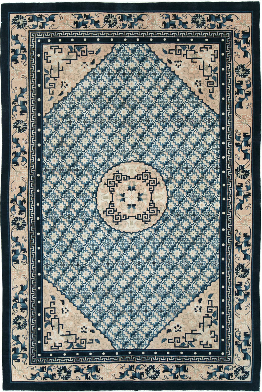 Vintage Chinese Peking Rug, No.26542 - Staging
