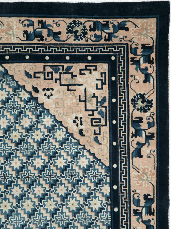 Vintage Chinese Peking Rug, No.26542 - Staging