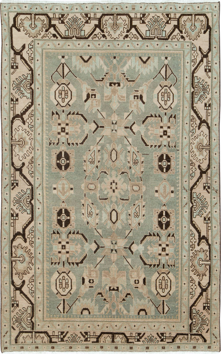 Vintage Persian Malayer Accent Rug (Pair: 1 of 2), No.26546 - Staging