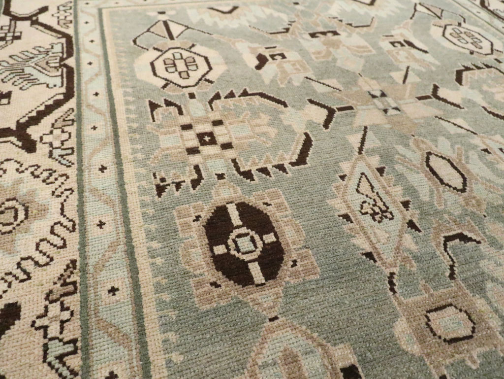 Vintage Persian Malayer Accent Rug (Pair: 1 of 2), No.26546 - Staging