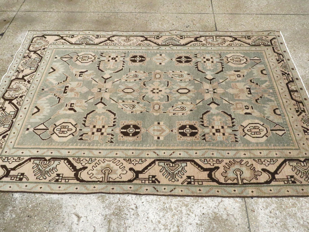 Vintage Persian Malayer Accent Rug (Pair: 1 of 2), No.26546 - Staging