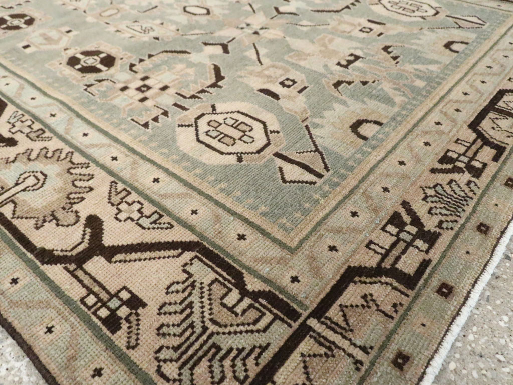 Vintage Persian Malayer Accent Rug (Pair: 1 of 2), No.26546 - Staging