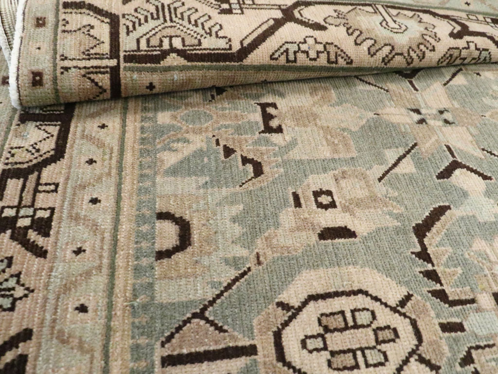 Vintage Persian Malayer Accent Rug (Pair: 1 of 2), No.26546 - Staging