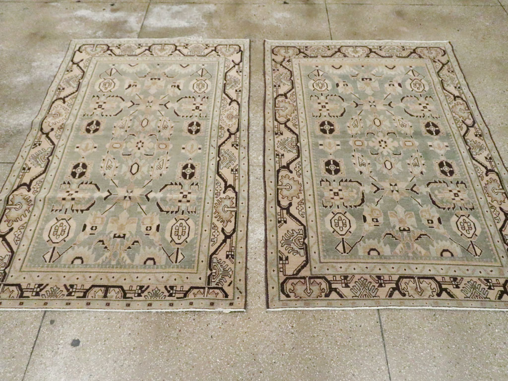 Vintage Persian Malayer Accent Rug (Pair: 1 of 2), No.26546 - Staging