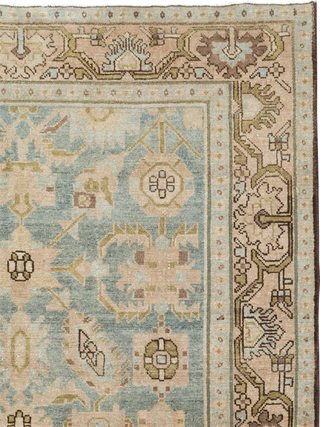 Vintage Persian Malayer Accent Rug, No.26548 - Staging