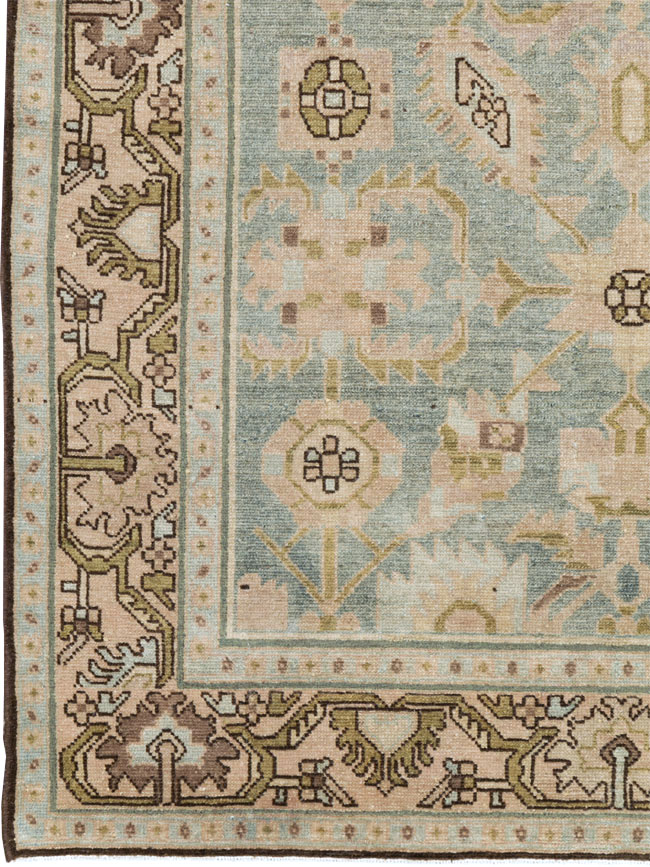 Vintage Persian Malayer Accent Rug, No.26548 - Staging