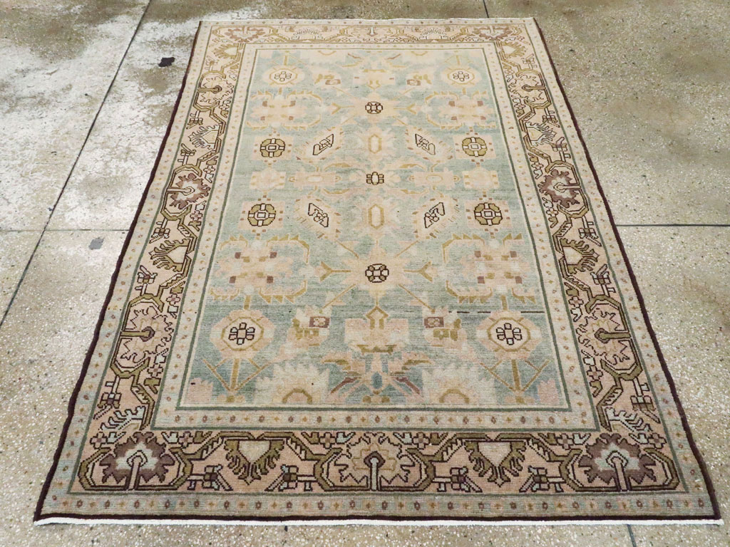 Vintage Persian Malayer Accent Rug, No.26548 - Staging