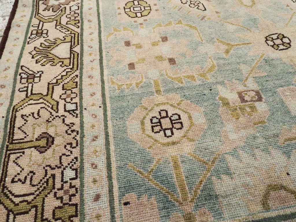 Vintage Persian Malayer Accent Rug, No.26548 - Staging