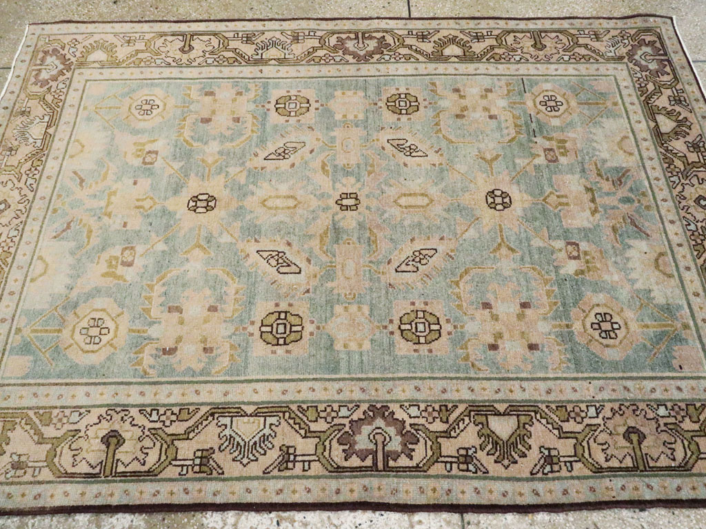 Vintage Persian Malayer Accent Rug, No.26548 - Staging