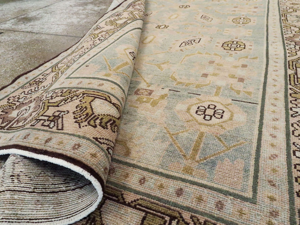 Vintage Persian Malayer Accent Rug, No.26548 - Staging