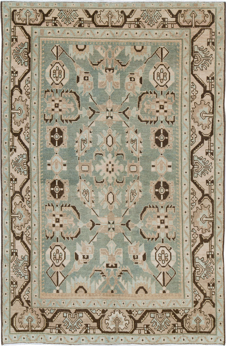 Vintage Persian Malayer Accent Rug (Pair: 2 of 2), No.26549 - Staging