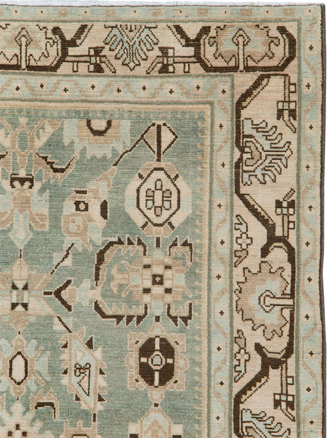 Vintage Persian Malayer Accent Rug (Pair: 2 of 2), No.26549 - Staging