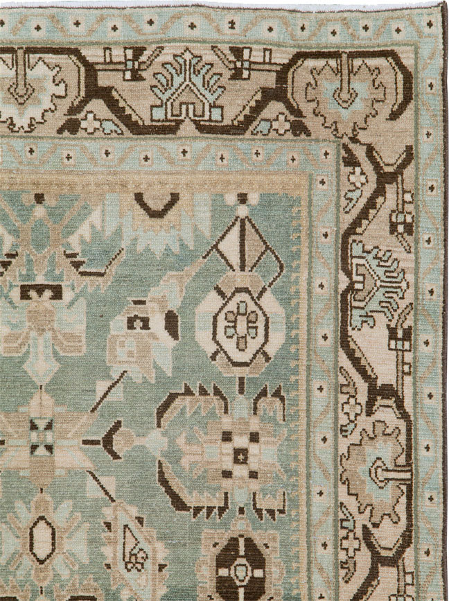 Vintage Persian Malayer Accent Rug (Pair: 2 of 2), No.26549 - Staging