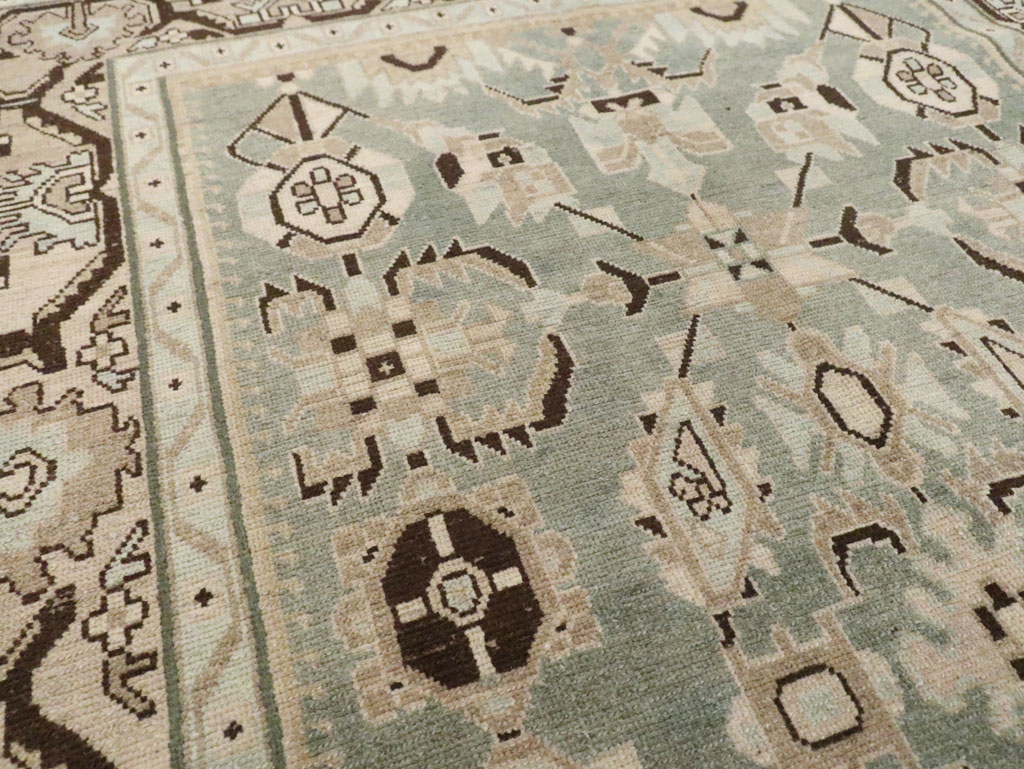 Vintage Persian Malayer Accent Rug (Pair: 2 of 2), No.26549 - Staging