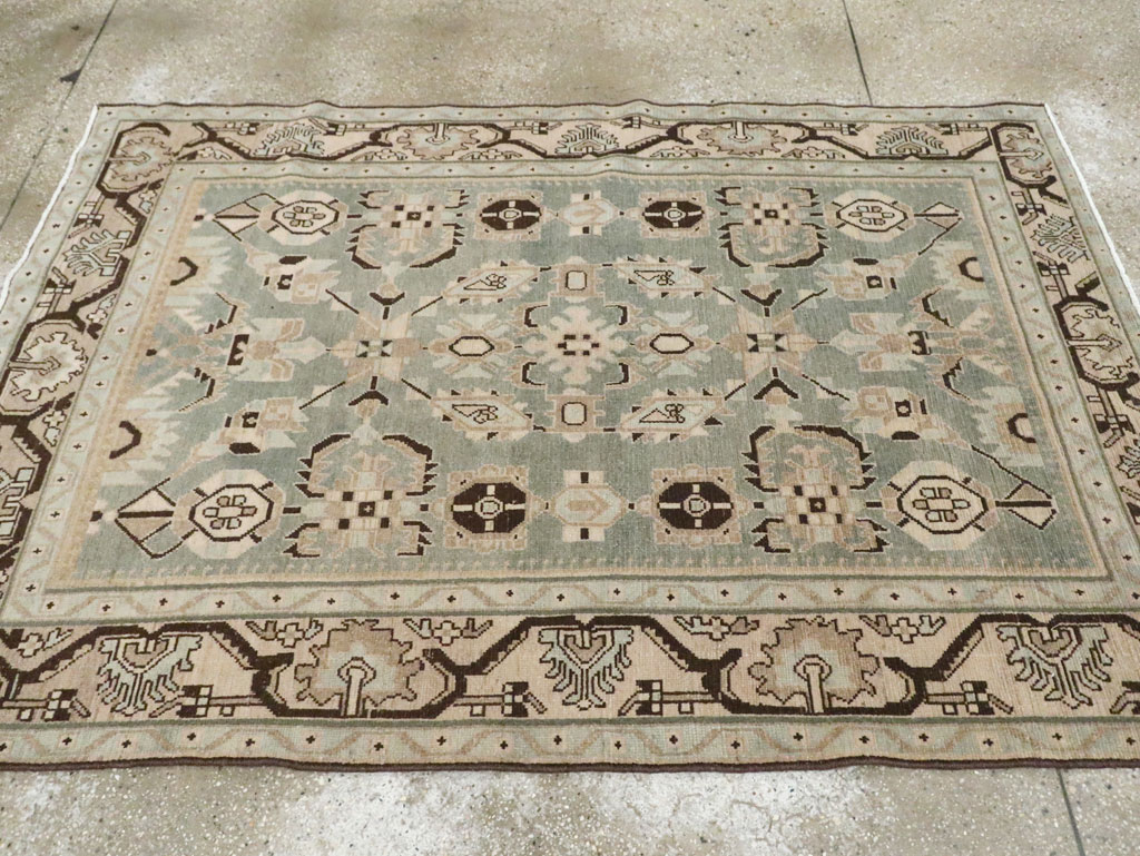 Vintage Persian Malayer Accent Rug (Pair: 2 of 2), No.26549 - Staging