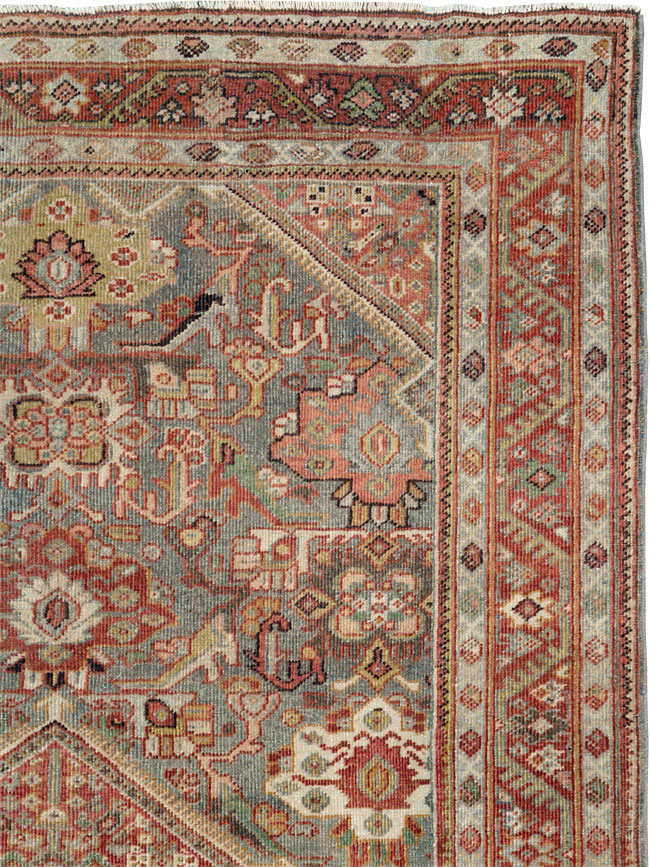 Antique Persian Mahal Rug, No.26555 - Staging