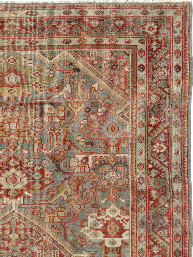 Antique Persian Mahal Rug, No.26555 - Staging