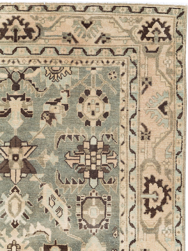 Vintage Persian Malayer Accent Rug, No.26557 - Staging