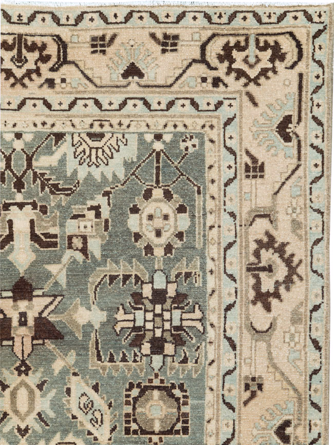 Vintage Persian Malayer Accent Rug, No.26557 - Staging