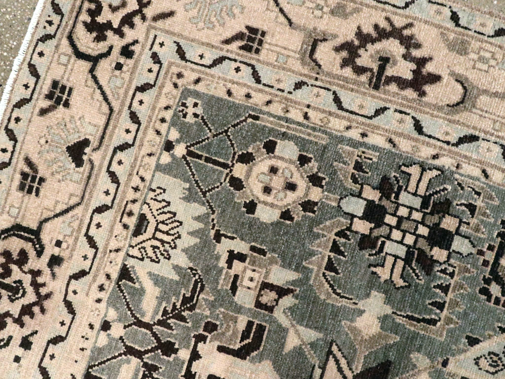 Vintage Persian Malayer Accent Rug, No.26557 - Staging