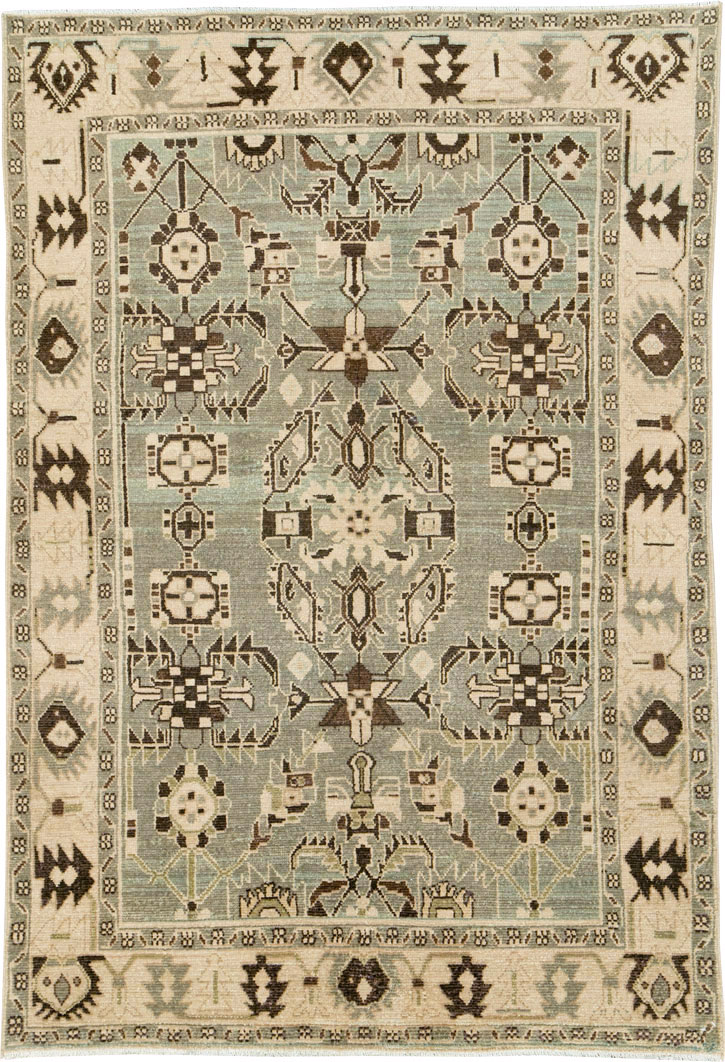 Vintage Persian Malayer Rug, No.26558 - Staging