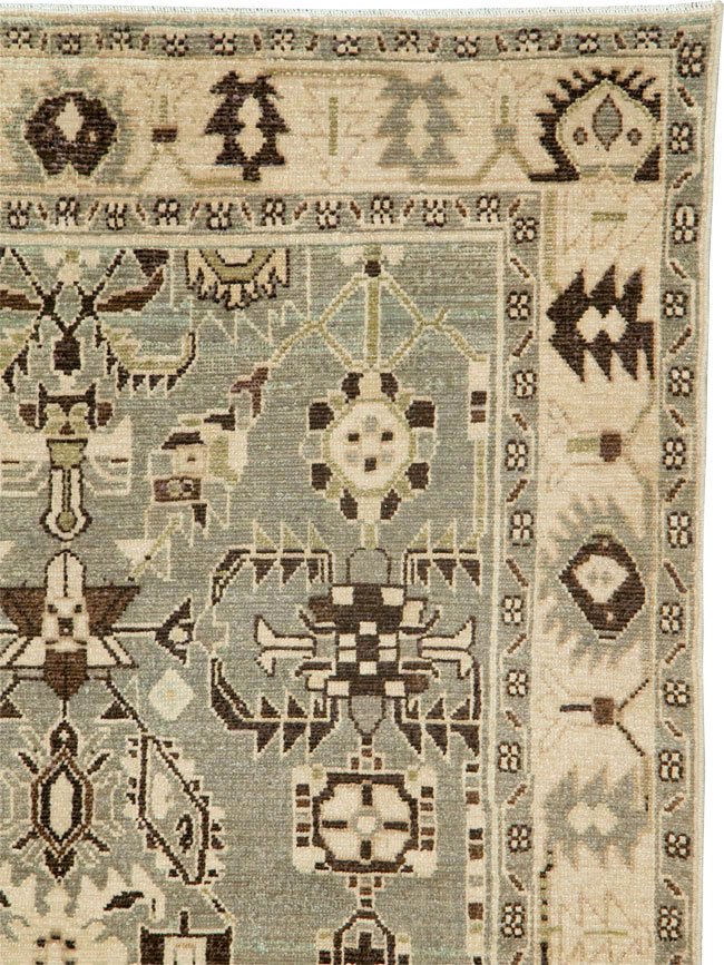 Vintage Persian Malayer Rug, No.26558 - Staging