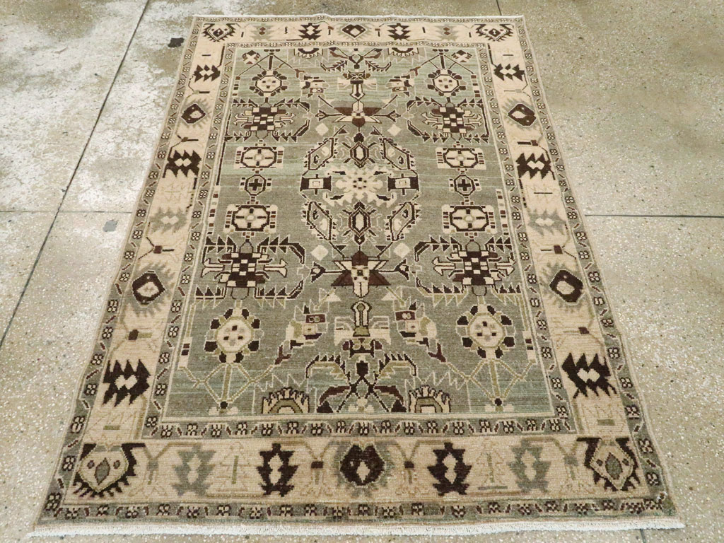 Vintage Persian Malayer Rug, No.26558 - Staging