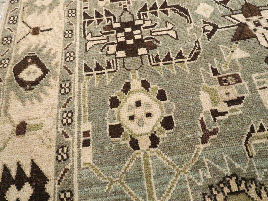 Vintage Persian Malayer Rug, No.26558 - Staging