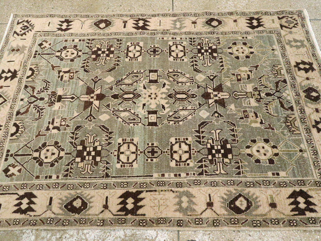 Vintage Persian Malayer Rug, No.26558 - Staging