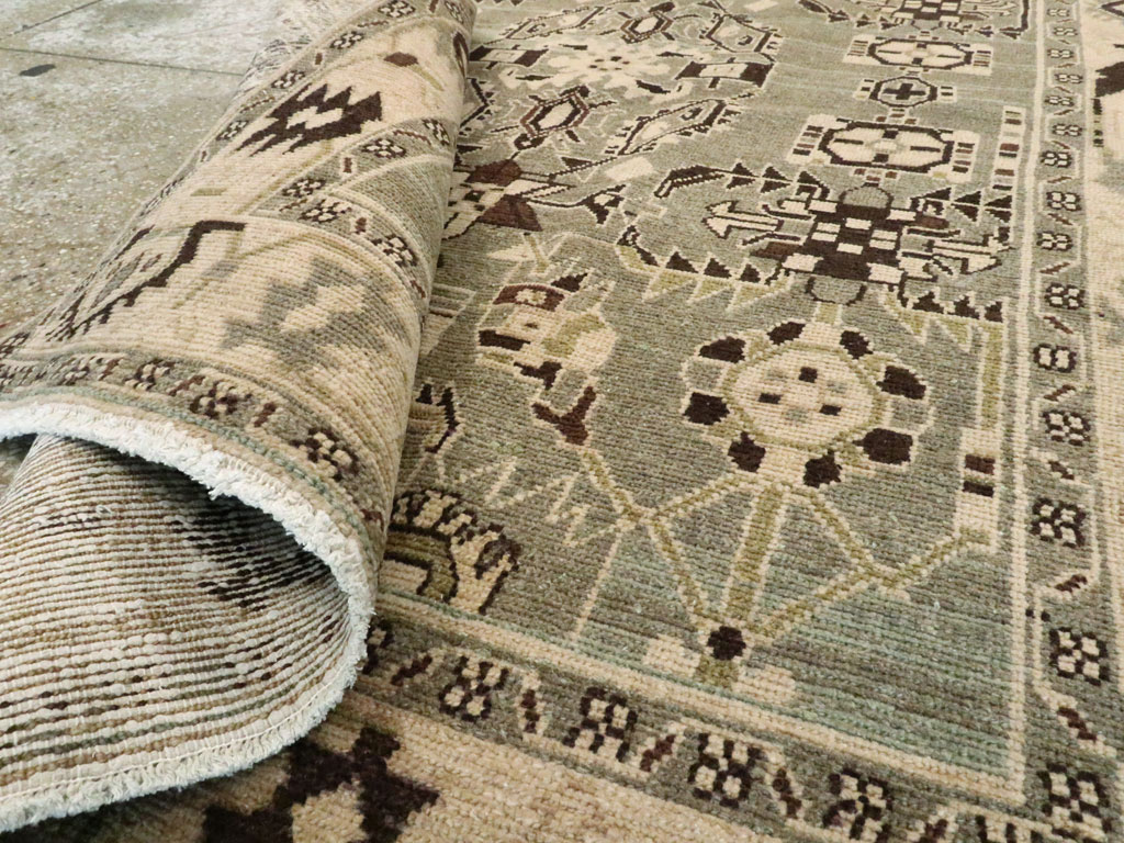 Vintage Persian Malayer Rug, No.26558 - Staging
