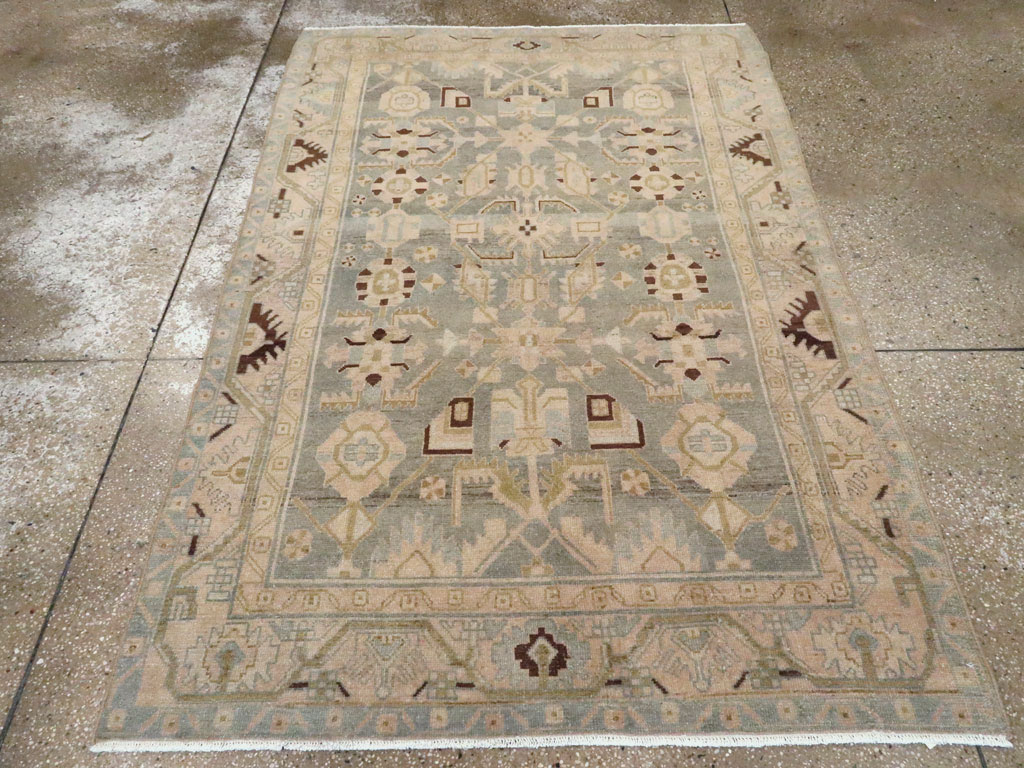 Vintage Persian Malayer Rug, No.26559 - Staging