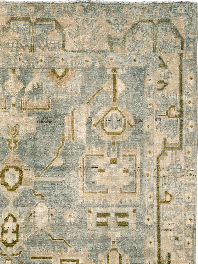 Vintage Persian Malayer Rug, No.26561 - Staging