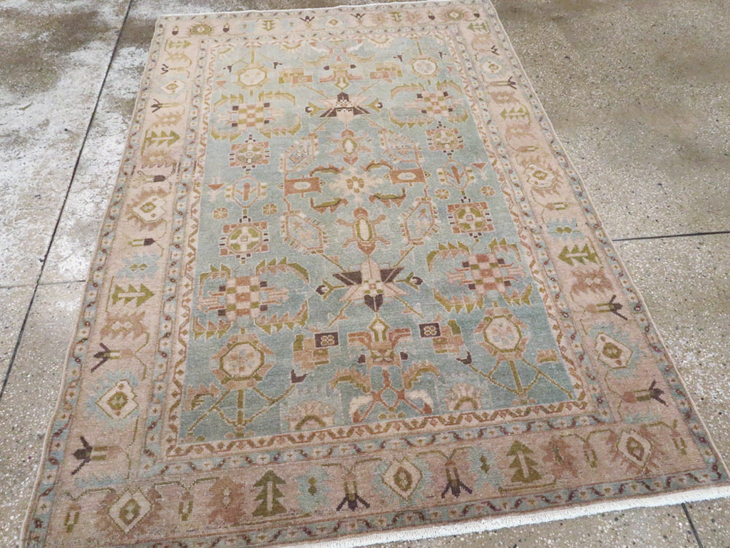 Vintage Persian Malayer Rug, No.26566 - Staging