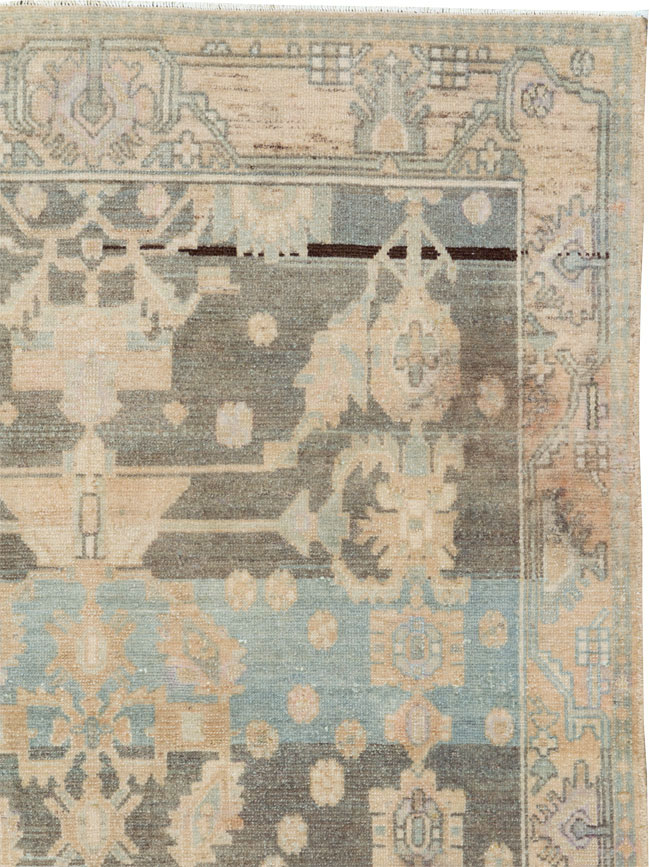 Vintage Persian Malayer Throw Rug, No.26568 - Staging