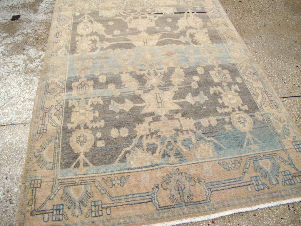 Vintage Persian Malayer Throw Rug, No.26568 - Staging