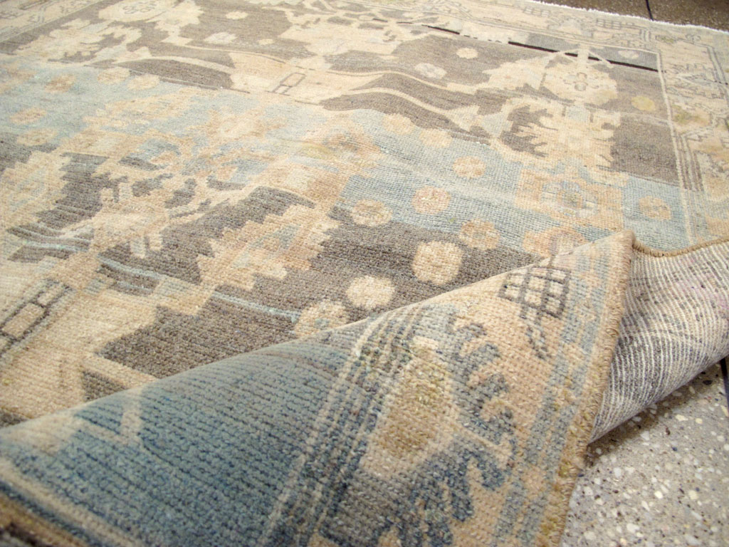 Vintage Persian Malayer Throw Rug, No.26568 - Staging