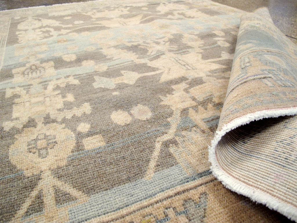 Vintage Persian Malayer Throw Rug, No.26568 - Staging