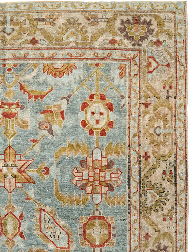 Vintage Persian Malayer Accent Rug, No.26569 - Staging