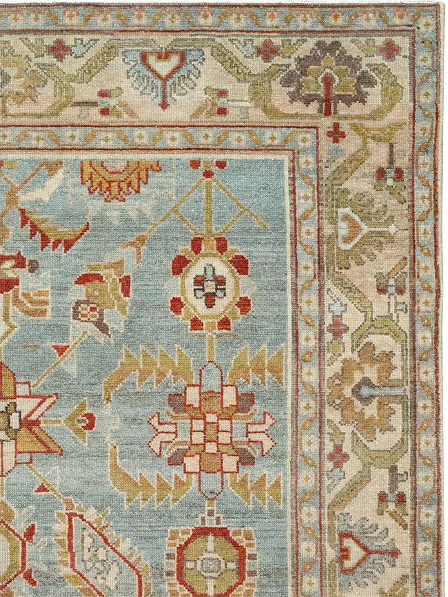 Vintage Persian Malayer Accent Rug, No.26569 - Staging