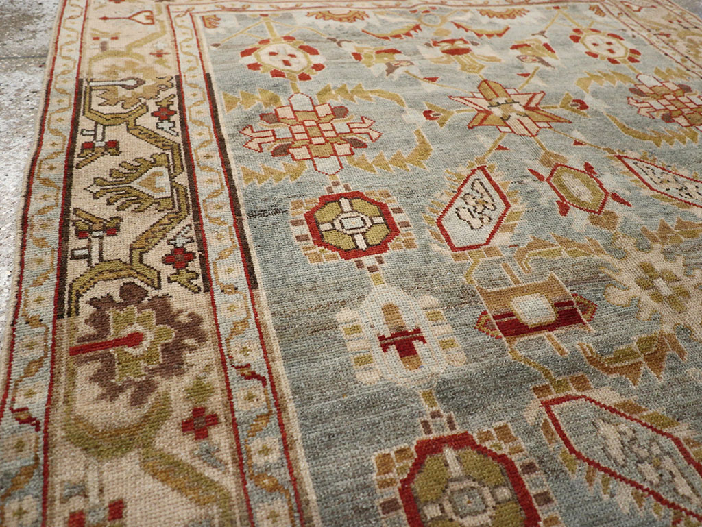 Vintage Persian Malayer Accent Rug, No.26569 - Staging
