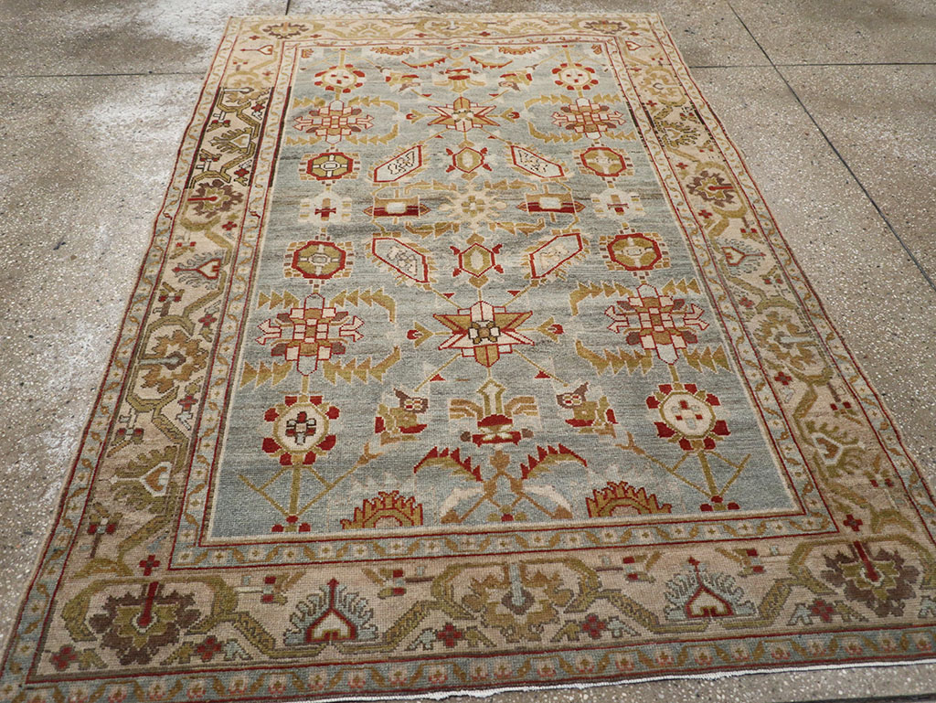 Vintage Persian Malayer Accent Rug, No.26569 - Staging