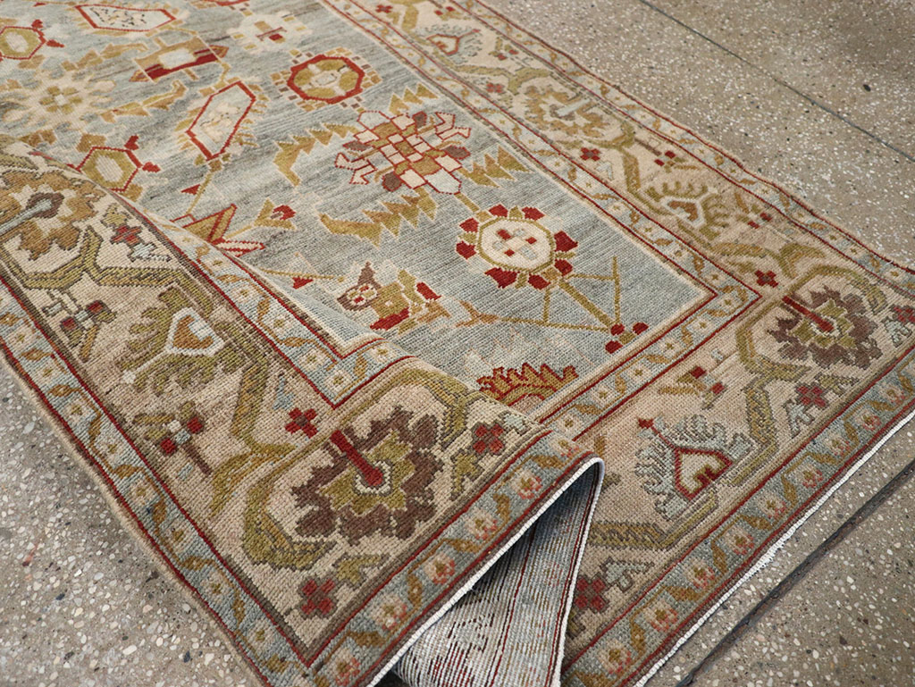 Vintage Persian Malayer Accent Rug, No.26569 - Staging