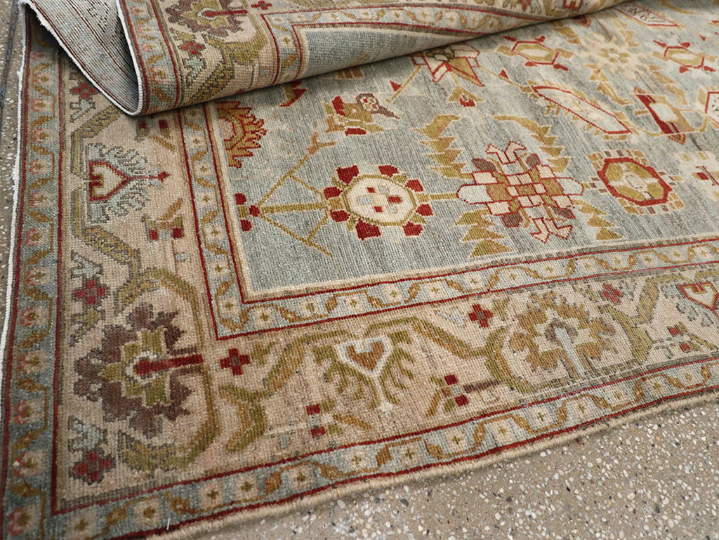 Vintage Persian Malayer Accent Rug, No.26569 - Staging